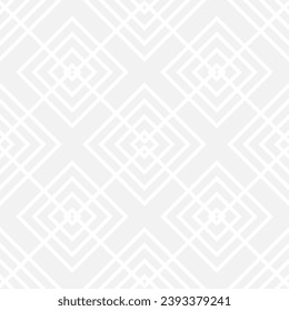 Seamless gray diamond pattern made from straight lines to create fabric and wallpaper. Geometric shapes in trendy retro style for room decoration.
