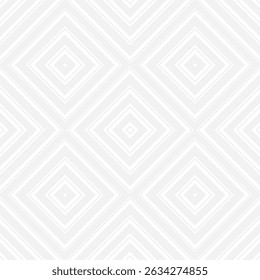 Seamless gray diamond pattern of straight lines for making fabric and wallpaper. Geometric shapes in fashionable retro style for room decoration, trendy notebook cover.