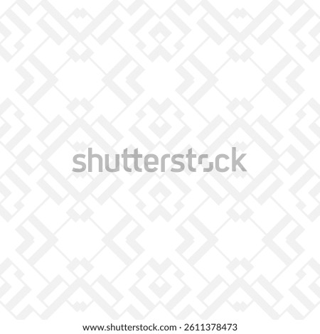 Seamless gray diamond pattern of straight lines for making fabric and wallpaper. Geometric shapes in fashionable retro style for room decoration, trendy notebook cover.