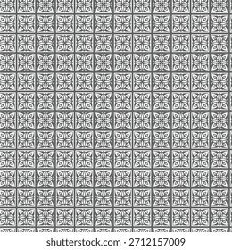 Fondo de azulejo de repetición de patrón floral gris sin fisuras