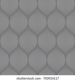 Seamless gray optical illusion woven pattern vector