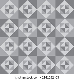 Seamless Gray Square pattern vector