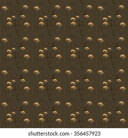 Seamless Gray Stone and Soil Texture, Vector Background