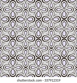 Seamless Gray Vector Pattern. Elegant geometric wallpaper texture.