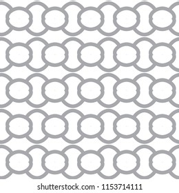 Seamless gray vector pattern in geometric ornamental style