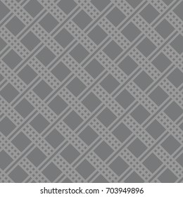 Seamless gray vintage ethnic african dotted pattern vector
