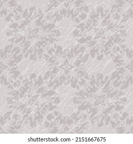 Seamless gray vintage pattern with stylized flowers on a light background. Vector eps 10