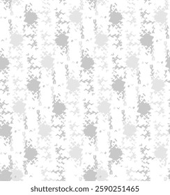 Seamless Gray and white Texture geometric cross dots pattern in pastel design. for mosaic, wallpapers, textiles..,