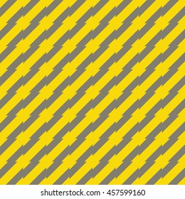 Seamless gray and yellow irregular spiky stripes pattern vector