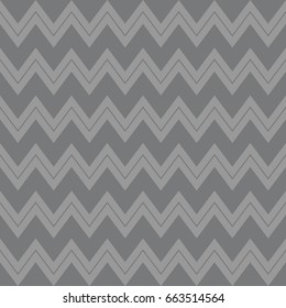 Seamless gray zigzag pattern with a stripe vector