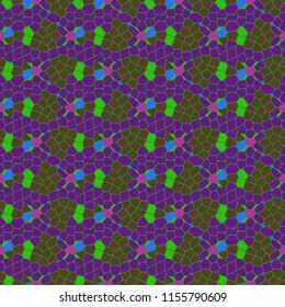 Seamless great abstract background multicolor grid mosaic.