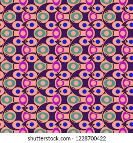 Seamless great abstract background multicolor circle fairy.