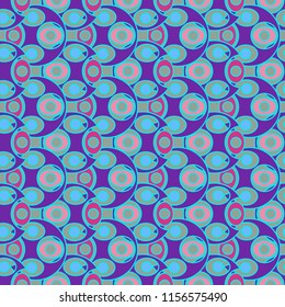 Seamless great abstract background multicolored circle magic.