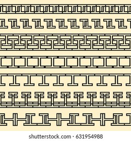 Seamless greek background.Greek elements.