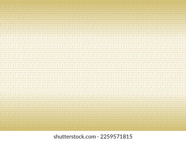 Seamless Greek fret pattern. Golden geometric pattern. Vector illustration.