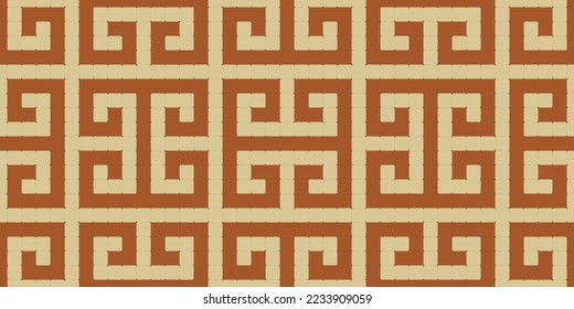 Seamless greek style geometric pattern. Geometric background. Abstract Vector illustration. Template for your design of tile, wallpaper, rug, interior design, fabric, textile, fashion, carpet.