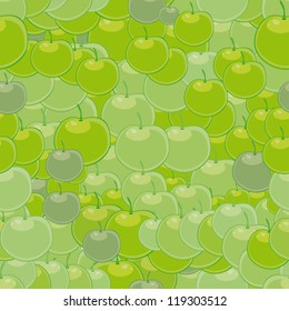 seamless with green apples