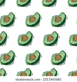 DISEÑO DE PATRONES DE AVOCADO VERDE SIN MAREO IDEAL PARA IMPRESIONES DE ROPA Y PAPEL DE PARED