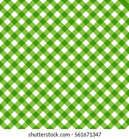 Seamless green background of plaid pattern