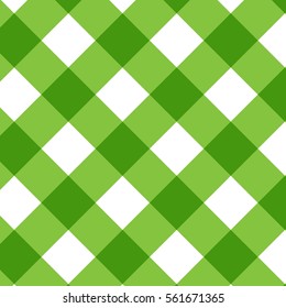 Seamless green background of plaid pattern