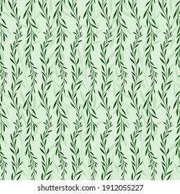 fondo verde transparente con patrón vegetal.