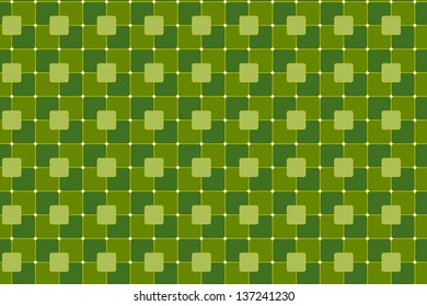 Seamless Green Background with Square Pattern