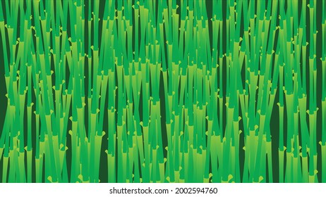 Seamless green bamboo grove texture Vector illustration