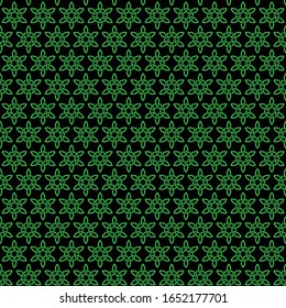 seamless green black celtic knot vector background pattern