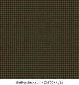Seamless green and brown houndstooth pattern for preppy fall fabrics, upholstery, and wallpapers.