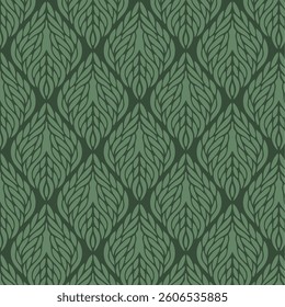 Seamless Green Cable Knit Pattern
