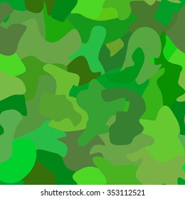 Seamless green camouflage pattern
