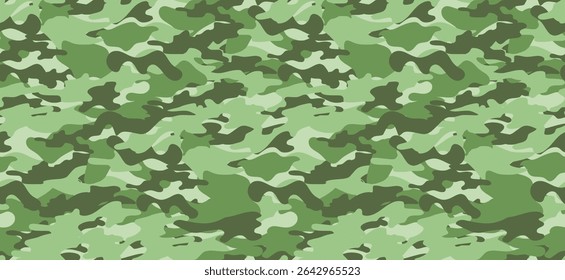 Fondo de diseño de patrón de camuflaje verde sin costuras