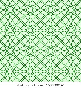 Seamless green celtic background with traditional pattern.
