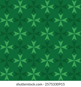 Seamless Green Checkered Pattern Abstract Geometric Background Design