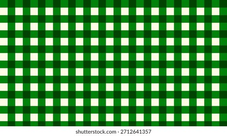 Patrón de cuadros verdes sin costuras con un tema de Navidades. Diseño geométrico a cuadros con un estilo picnic y vintage. Perfecto para diseños de temporada y textiles.