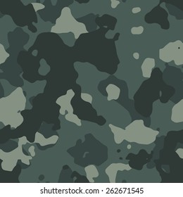Seamless green classic camouflage pattern vector