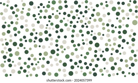Seamless green color dots pattern texture. Vector illustration on white background
