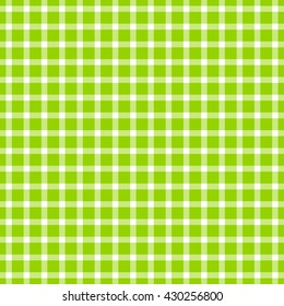 seamless green colored checkered table cloth pattern for background design