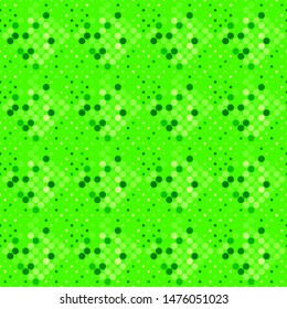 Seamless green dot pattern background - abstract vector graphic design from dots