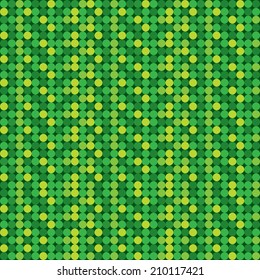 seamless of green dotted circle background vector 