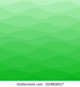 Seamless green eco pattern. Gradual color waves background. Graphic design element for web sites, stationary printables, fabric, scrapbooking, corporate identity, ecology concept etc.