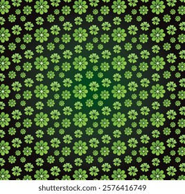 Seamless Green Floral Pattern - Nature-Inspired Decorative Background for Spring and Eco-Friendly Designs