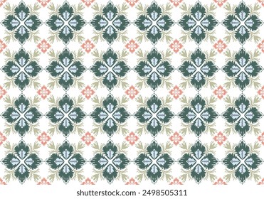 
Seamless green floral pattern, For textiles, wallpaper, fabric patterns, curtains