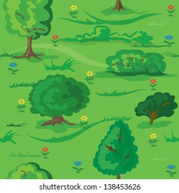 seamless green forest background