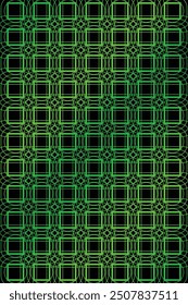 Seamless Green Geometric Pattern Design