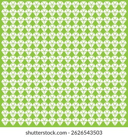 A seamless green geometric pattern with diamond-triangle motifs. Perfect for digital, fabric, UI, web, and print design. Clean, minimal, and repeatable vector art with a modern aesthetic.