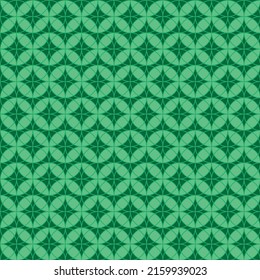 Seamless green geometric pattern with different shapes. Vector eps 10