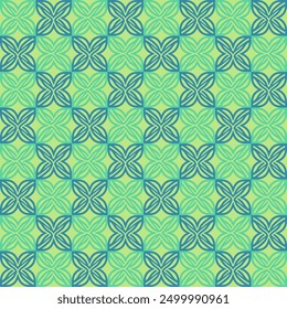 Seamless green geometric pattern. Minimalist abstract background, Art Deco, Memphis, Mid-century modern.