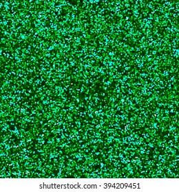 Seamless green glitter texture. Vector background. Virid color textured paper for craft and art. Nail polish or eye shadow. Bright wrapping paper. Wallpaper. Seamless fabric.