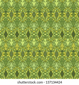 Seamless Green hand-drawn pattern.Can be used for wallpaper, pattern fills, web page background,surface textures.